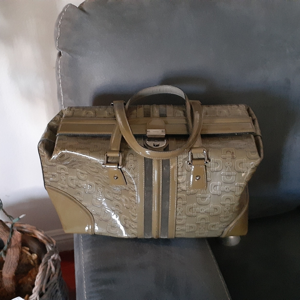 Vintage green leather Gucci  purse